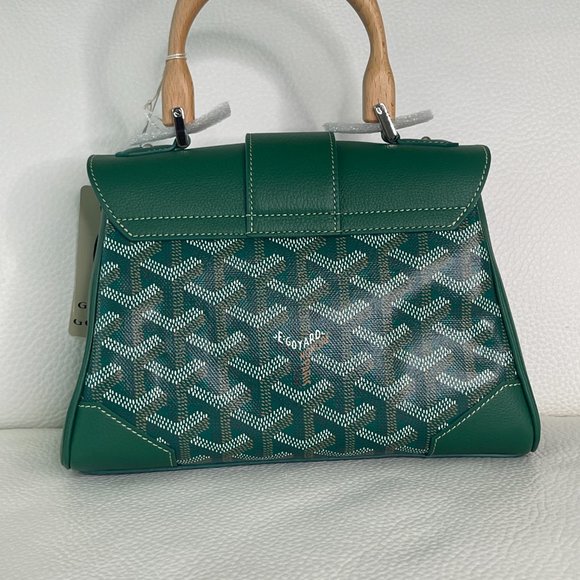 Goyard Green Saigon Souple (Supple) Mini Top Handle Bag - Picture 7 of 12